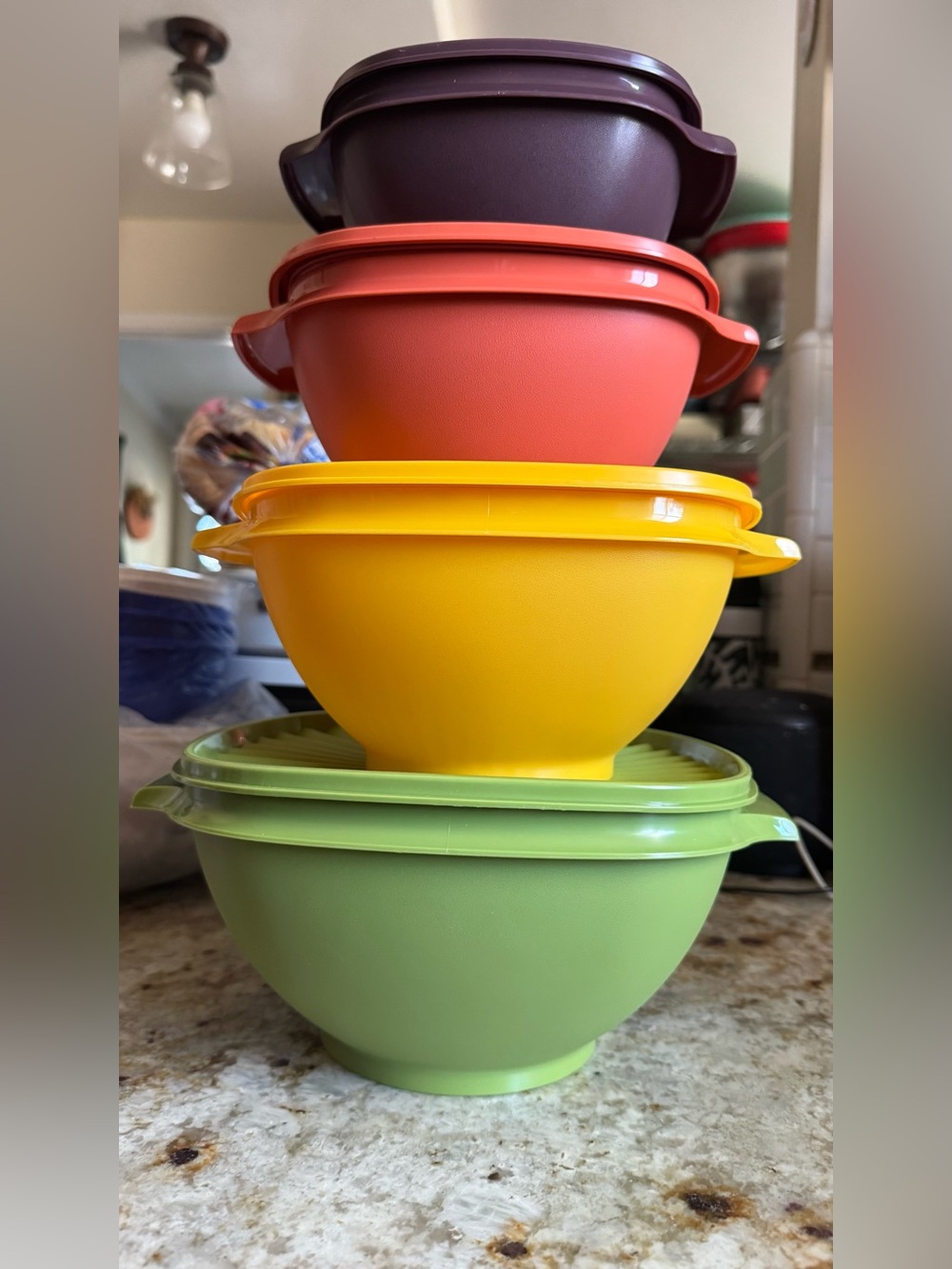 NEW 80th anniversary Vintage Replica Tupperware Servalier set of 4